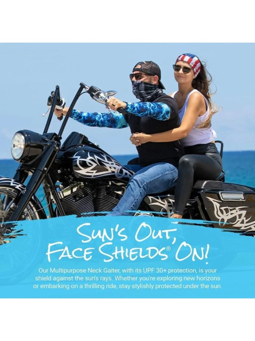 5-Pack UV Face Shields & Neck Gaiters | UV 30+ Balaclava for Outdoor Adventures